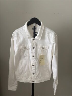 White Denim Trucker Jacket